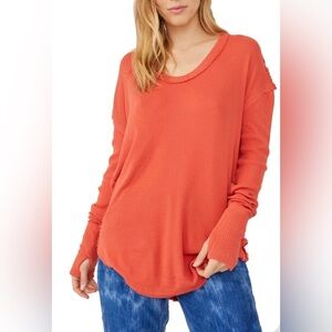 NWOT Free People Colby Long Sleeve Tee